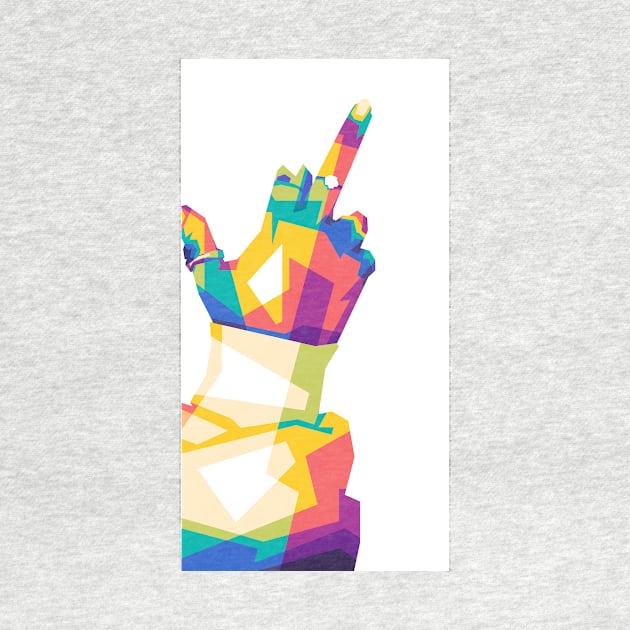 middle finger pop art by Rizkydwi